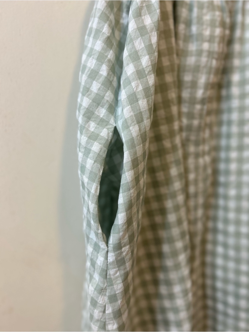mittoshop Mint Gingham Ruffle Strap Midi Dress - Picture 4 of 7
